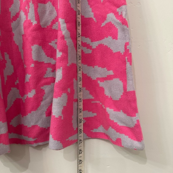 VG by Victor GLemaud Ribbed Waist Pattered Knit sweater Dress size XL - Picture 3 of 9